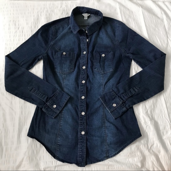 Guess Tops - 3/$15 | Guess blue denim shirt